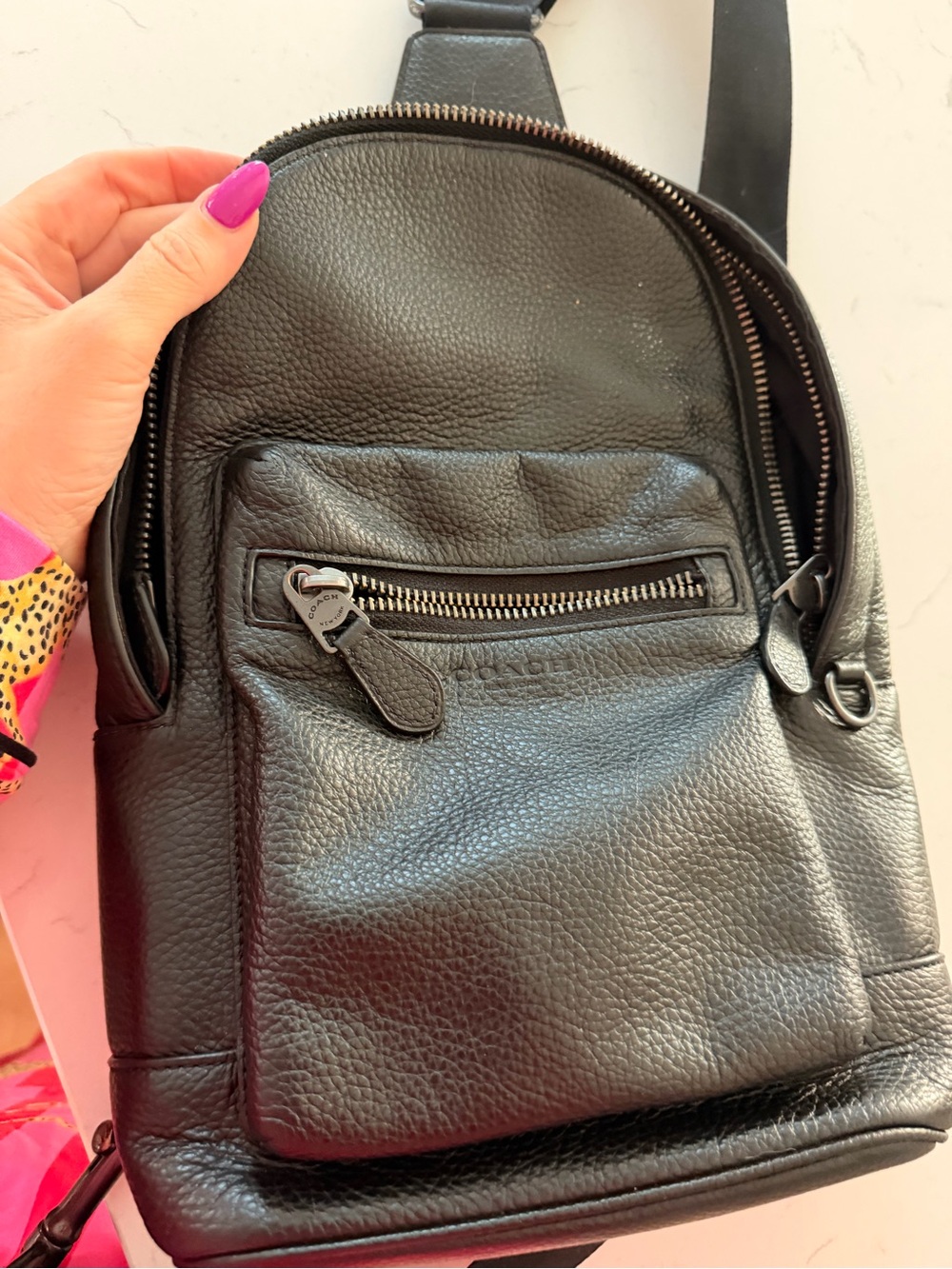 Coach Leather Sling Bag